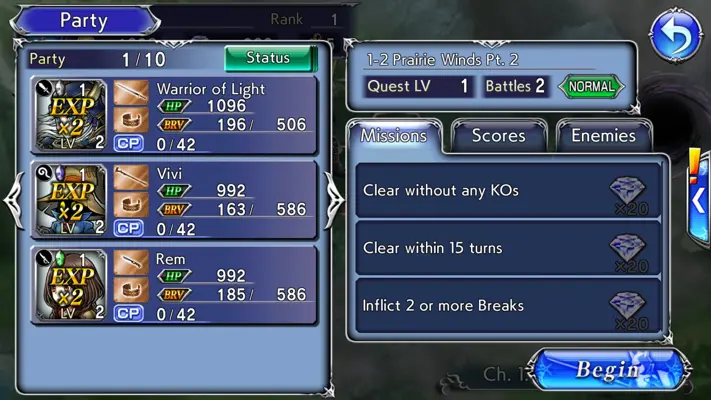 DISSIDIA FINAL FANTASY OPERA OMNIA android App screenshot 9